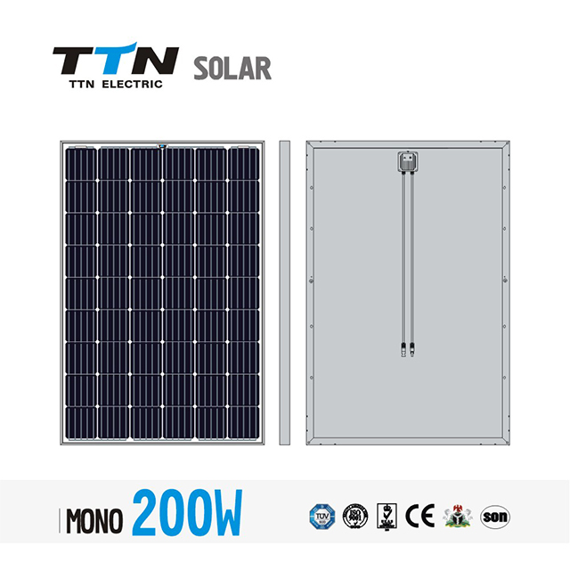 پنل خورشیدی مونو TTN-M200-220W72
